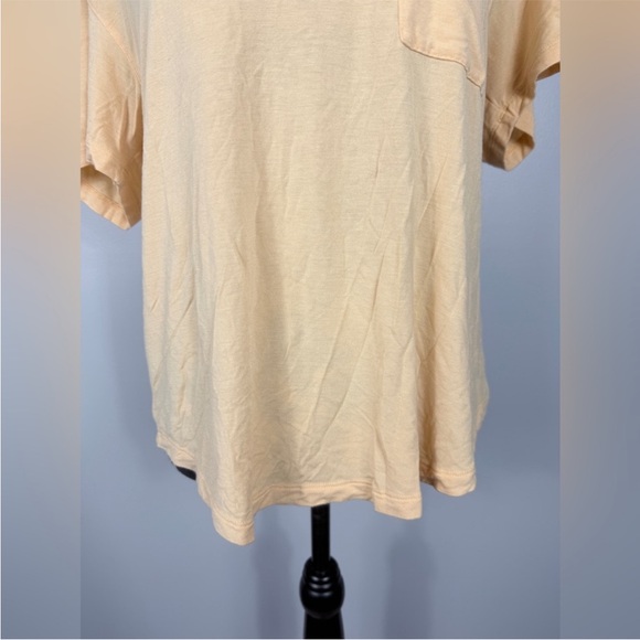 American Eagle orange sherbet loose fit v neck soft & sexy top size medium - Picture 4 of 11